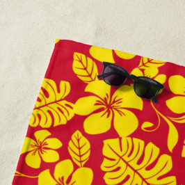 PINK BIKINI (RED/GOLD) STRANDTUCH