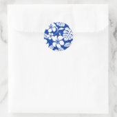 PINK BIKINI (ROYAL BLUE) CLASSIC ROUND STICKER (Tasche)