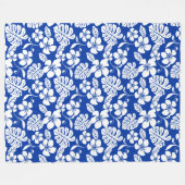PINK BIKINI (ROYAL BLUE) Fleece Blanket (Vorderseite (Horizontal))