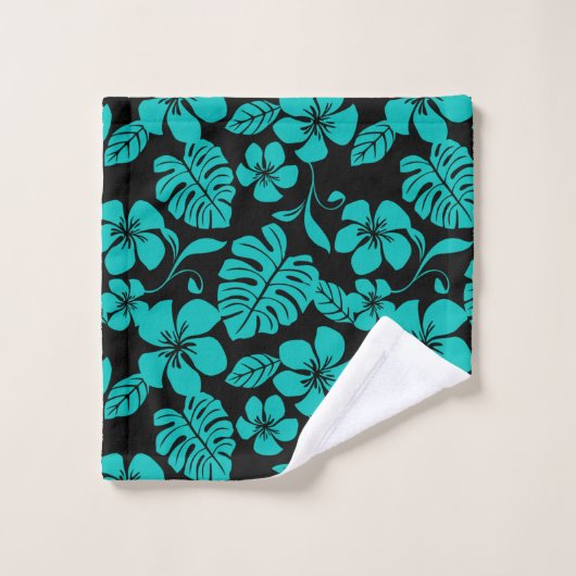 PINK BIKINI (SCHWARZ/AQUAMARIN) BAD TOWEL SET (Waschlappen)