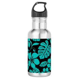 PINK BIKINI (SCHWARZ/AQUAMARIN) EDELSTAHLFLASCHE