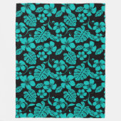 PINK BIKINI (SCHWARZ/AQUAMARIN) Fleece Blanket (Vorderseite)