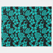 PINK BIKINI (SCHWARZ/AQUAMARIN) Fleece Blanket (Vorderseite (Horizontal))