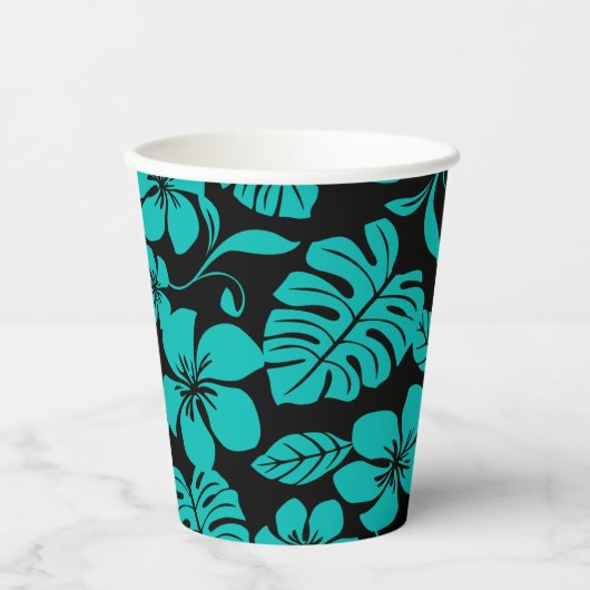 PINK BIKINI (SCHWARZ/AQUAMARIN) PAPPBECHER (Vorderseite)