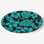 PINK BIKINI (SCHWARZ/AQUAMARIN) PAPPTELLER (Schrägansicht)