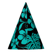 PINK BIKINI (SCHWARZ/AQUAMARIN) PARTY HAT PARTYHÜTCHEN (Rückseite)