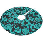 PINK BIKINI (SCHWARZ/AQUAMARIN) POLYESTER WEIHNACHTSBAUMDECKE (Schrägansicht)