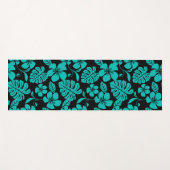 PINK BIKINI (SCHWARZ/AQUAMARIN) YOGAMATTE (Vorderseite (Horizontal))