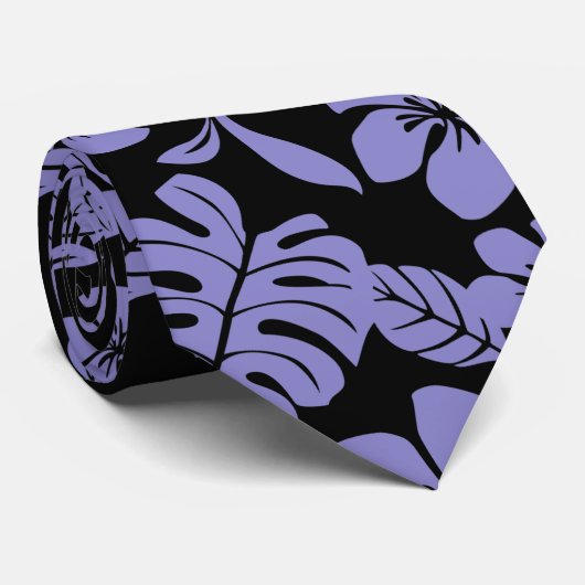 PINK BIKINI (SCHWARZ/LAVENDER) KRAWATTE (Gerollt)