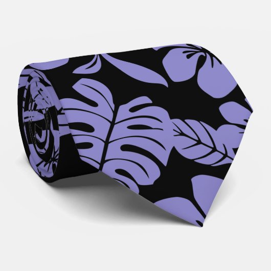 PINK BIKINI (SCHWARZ/LAVENDER) KRAWATTE (Gerollt)