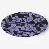 PINK BIKINI (SCHWARZ/LAVENDER) PAPPTELLER (Schrägansicht)
