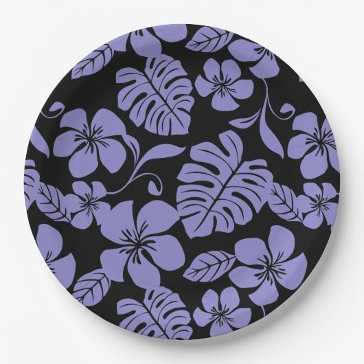 PINK BIKINI (SCHWARZ/LAVENDER) PAPPTELLER (Vorderseite)