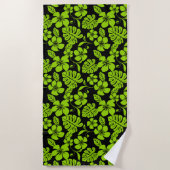 PINK BIKINI (SCHWARZ/LIMON) STRANDTUCH (Vorderseite)