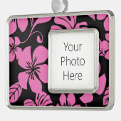 PINK BIKINI (SCHWARZ/PINK) Rahmen-Ornament SILBER (Links)