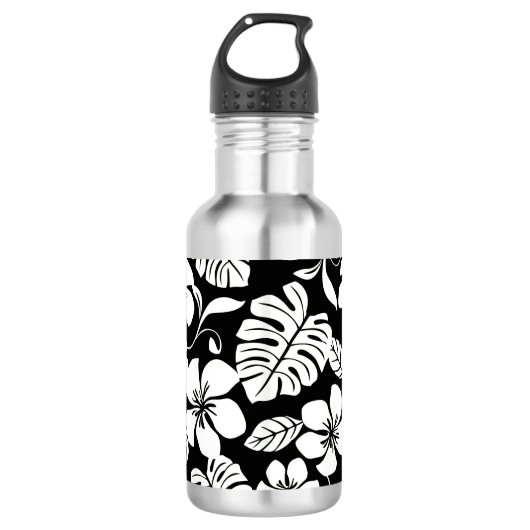 PINK BIKINI (SCHWARZ/WEISS) EDELSTAHLFLASCHE (Vorderseite)