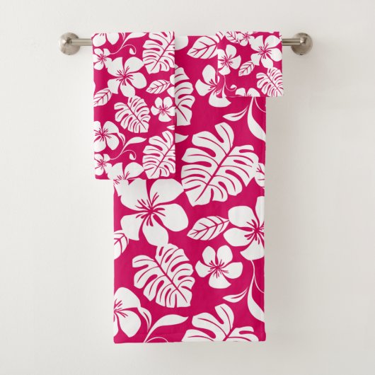 PINK BIKINI (STRAWBERRY RED) BAD TOWEL SET (Insitu)