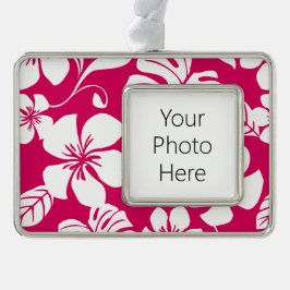 PINK BIKINI (STRAWBERRY RED) Rahmen-Ornament SILBER