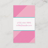 Pink Bikini Swimsuit Business oder Contact Cards Visitenkarte (Rückseite)