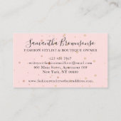 Pink Bikini Swimwear Lingerie Unterwäsche Brunnenk Visitenkarte (Rückseite)