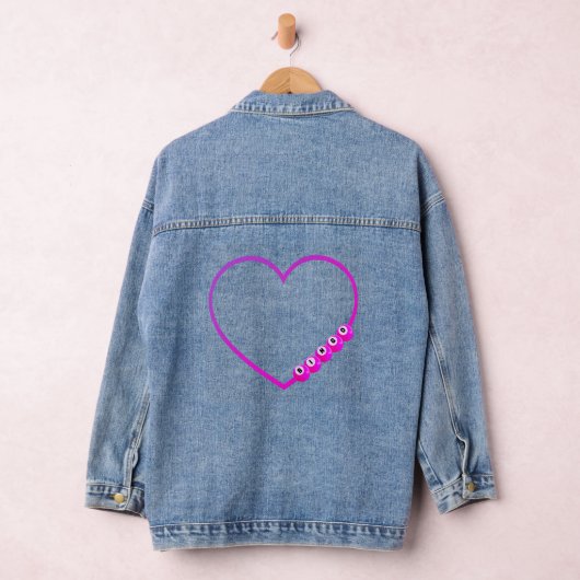 Pink BINGO Herz Jeansjacke (Hangar)