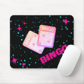 Pink Bingo Mouse Pad Mousepad (Mit Mouse)