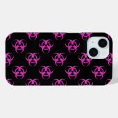 Pink-Biogefährdung-Symbol-Muster Case-Mate iPhone Hülle (Rückseite (Horizontal))