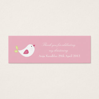 Pink Bird Baby Shower / Christening Tags