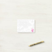 Pink Bird & Floral Post-It Notes Klebezettel (Auf Schreibtisch)