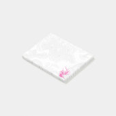 Pink Bird & Floral Post-It Notes Klebezettel (angewinkelt)