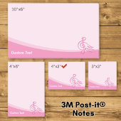 Pink Bird Musik Post-it Klebezettel