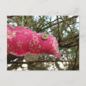 Pink Birdie Postkarte (Vorderseite)