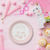 Pink Birds Nesting Party Pappteller (Party)