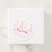 Pink Birthday Banner Hat-Geschenk Tag Geschenkanhänger (Beispiel)