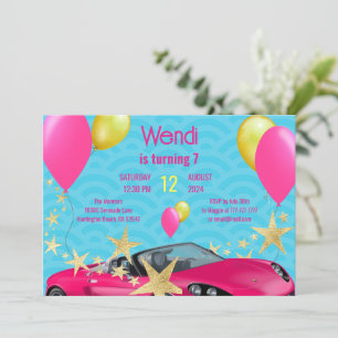 Pink Birthday Bash Party Einladung