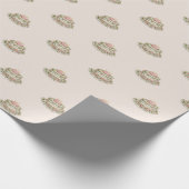 Pink Birthday Cake Daisy Blume Candles Muster Geschenkpapier (Ecke)