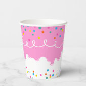 Pink Birthday Cake Zuckerguss Paper Cup Pappbecher (Rückseite)