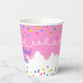 Pink Birthday Cake Zuckerguss Paper Cup Pappbecher (Links)