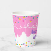 Pink Birthday Cake Zuckerguss Paper Cup Pappbecher (Rechts)