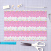 Pink Birthday Cake Zuckerguss Seidenpapier (Handwerk)