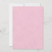 Pink Birthday Cupcake Einfach Minimalistisch Niedl Einladung (Rückseite)