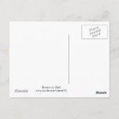 Pink Birthday Cupcake Postkarte (Rückseite)