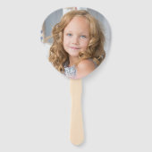 Pink Birthday Foto Custom Fächer (Vorderseite)