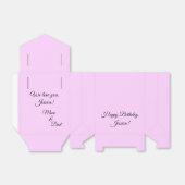 Pink Birthday Geschenkschachtel (Ungefaltet)