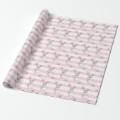 Pink Birthday Lama Niedlich Geschenkpapier (Ungerollt)