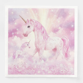 Pink Birthday Party Einhornpapier Napkin Serviette