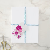 Pink Birthday Party Geschenkanhänger (Mit Garn)