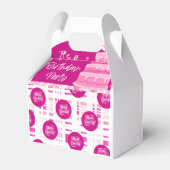 Pink Birthday Party Geschenkschachtel (Vorderseite)