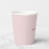 Pink Birthday Party Paper Cups - Elegant & Spaß Pappbecher (Rechts)