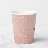 Pink Birthday Party Paper Cups - Elegant & Spaß Pappbecher (Rechts)