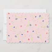 Pink Birthday Sagittarius Einladung (Rückseite)